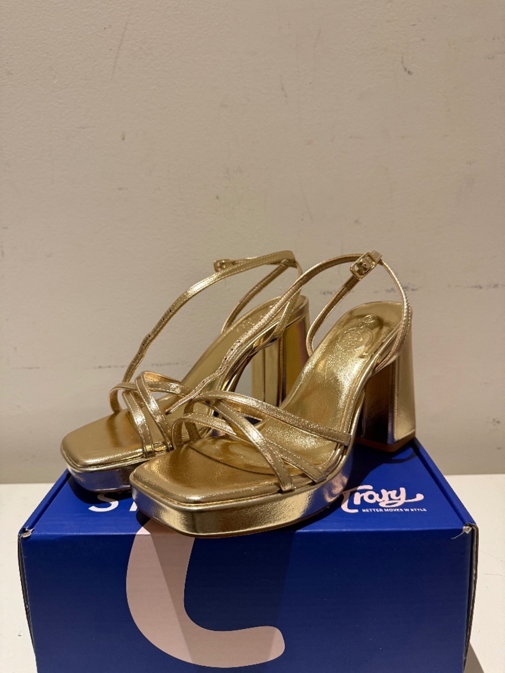Gold Platform Heels